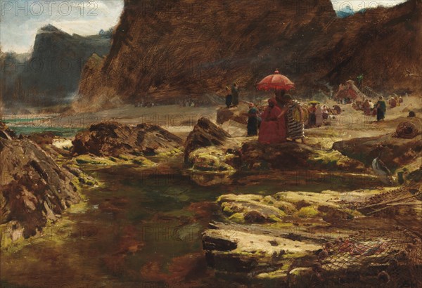 The Sultan and his camp by the enchanted lake, 1888. Artist: Goodwin, Albert (1845-1932)