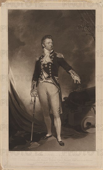 Sir Philip Bowes Vere Broke (1776-1841), 1816. Artist: Lane, Samuel (1780-1859)