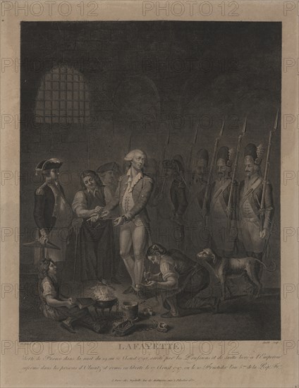 Lafayette in Prison at Olmütz. Artist: Morland, George (1736-1804)