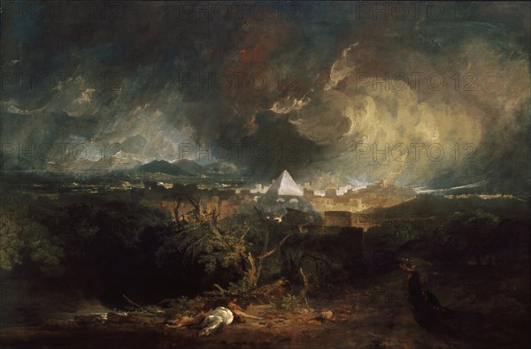 The Fifth Plague of Egypt, 1800. Artist: Turner, Joseph Mallord William (1775-1851)