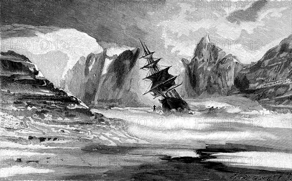 The Kane Expedition in the Ice of Smith Sound. Artist: Anonymous