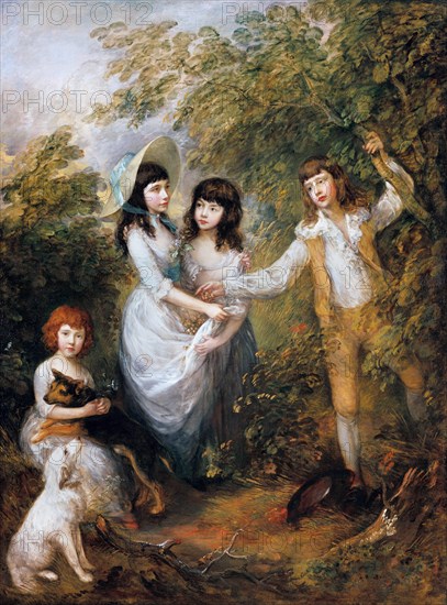 The Marsham Children, 1787. Artist: Gainsborough, Thomas (1727-1788)