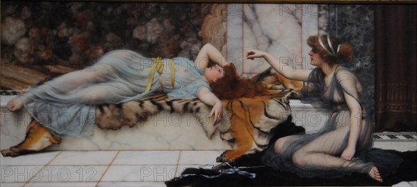 Mischief and Repose, 1895. Artist: Godward, John William (1861?1922)