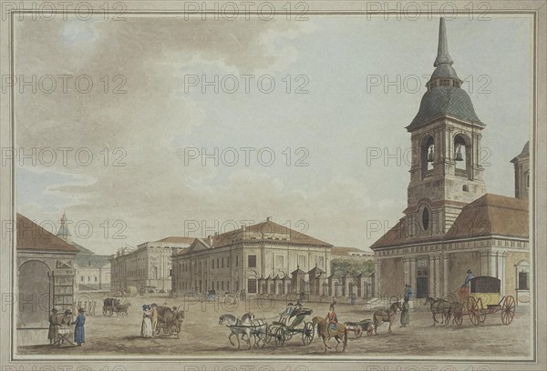 Liteyny Avenue in St. Petersburg, 1790. Artist: Malton, Thomas, the Elder (1726?1801)