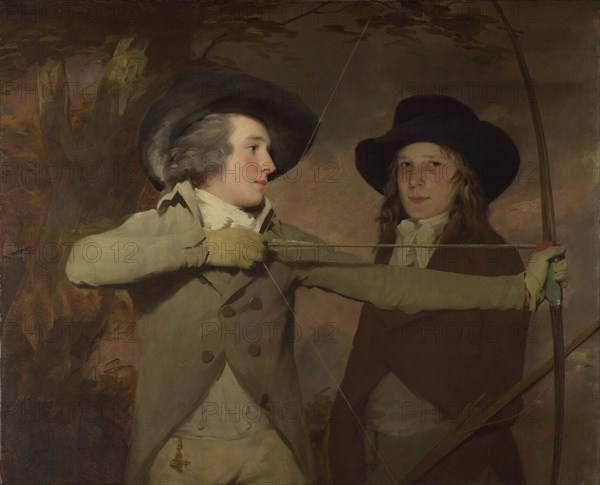 Robert Ferguson of Raith and Lieutenant-General Sir Ronald Ferguson (The Archers), c. 1789. Artist: Raeburn, Sir Henry (1756-1823)