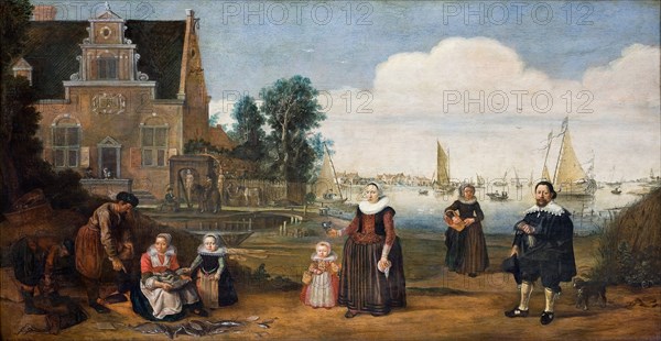 Portrait of a Family, First third of 17th cen.. Artist: Arentsz, Arent (1585-1631)