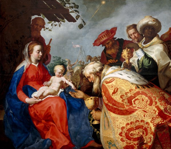 The Adoration of the Magi, 1624. Artist: Bloemaert, Abraham (1566-1651)