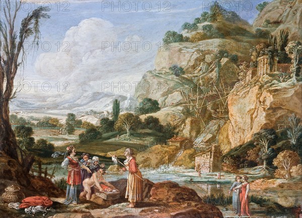 The Finding of the Infant Moses by Pharaoh's Daughter, 17th century. Artist: Breenbergh, Bartholomeus (1598-1657)