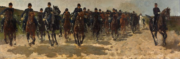Cavalry, 1883-1888. Artist: Breitner, George Hendrik (1857-1923)