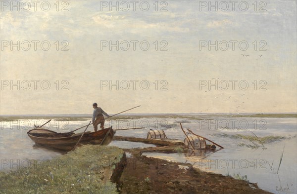 Polder Landscape, 1880s. Artist: Gabriël, Paul Joseph Constantin (1828-1903)
