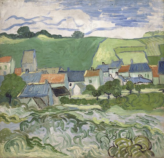 View of Auvers, 1890. Artist: Gogh, Vincent, van (1853-1890)