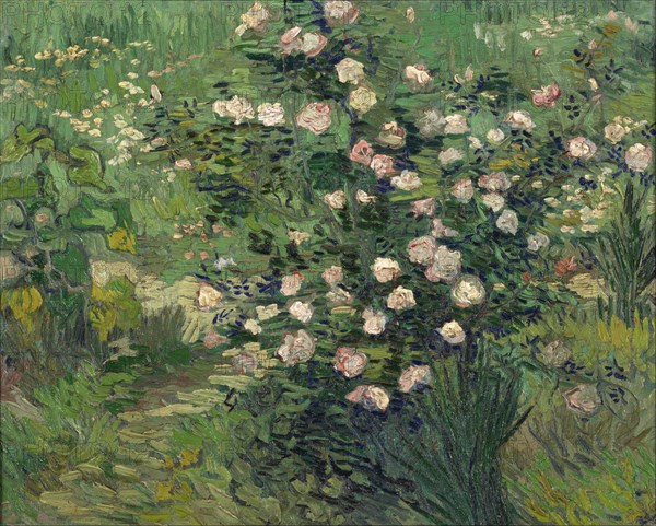 Roses, 1889. Artist: Gogh, Vincent, van (1853-1890)