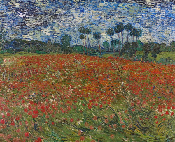 Poppy field, 1890. Artist: Gogh, Vincent, van (1853-1890)