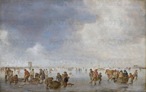 Winter Scene on the Ice. Artist: Goyen, Jan Josefsz, van (1596-1656)