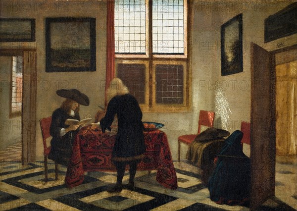 Interior Scene. Artist: Janssens, Pieter (1623-1682)