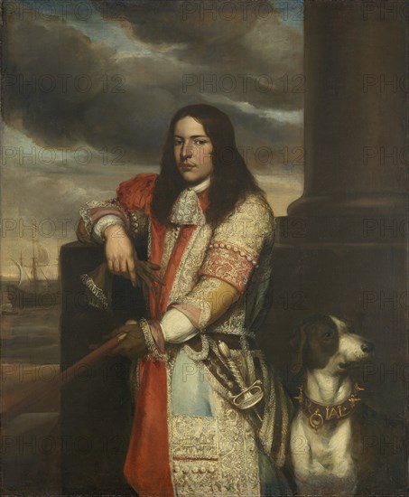 Engel de Ruyter (1649-1683), Dutch vice-admiral, 1680. Artist: Lievens, Jan (1607-1674)