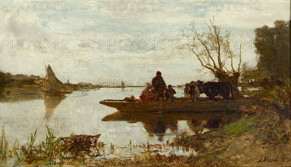 Ferry, 1870. Artist: Maris, Jacob (1837-1899)