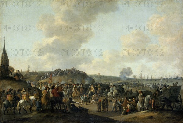 The departure of King Charles II of England from Scheveningen, 2 June 1660, 1683. Artist: Meijer, Hendrick de (1620-1689/98)