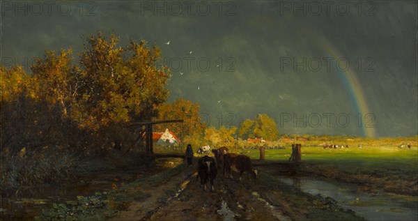 Rainbow, 1875. Artist: Roelofs, Willem (1822-1897)