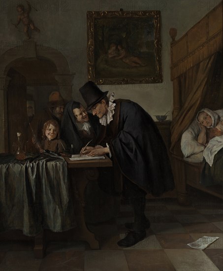 The Doctor's Visit, ca 1665. Artist: Steen, Jan Havicksz (1626-1679)