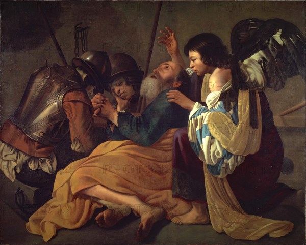 The Liberation of Saint Peter. Artist: Terbrugghen, Hendrick, follower of