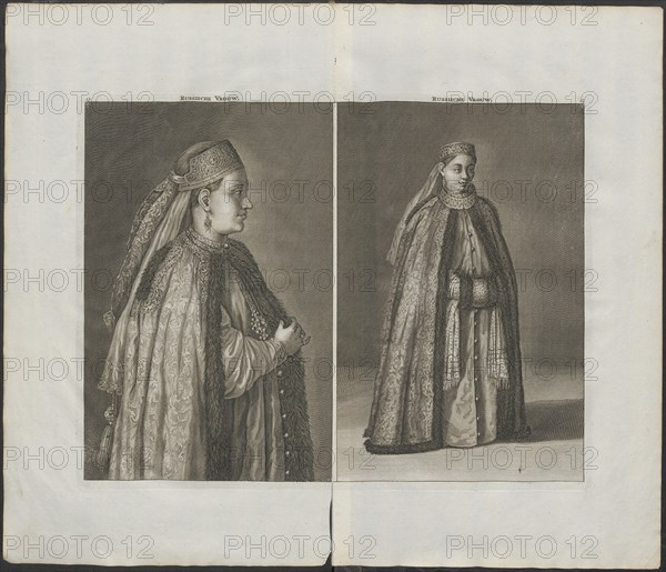 Russian woman (From: Reizen over Moskovië), 1711. Artist: Bruijn, Cornelis de (1652-1727)