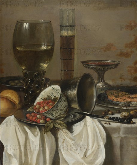 Still Life with Drinking Vessels, 1649. Artist: Claesz, Pieter (c. 1597-1660)