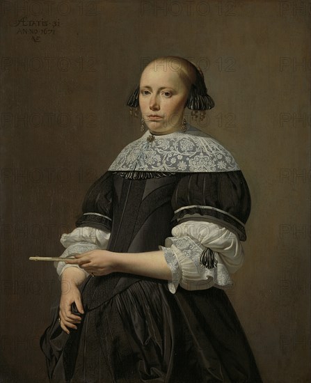 Portrait of Elisabeth van Kessel, 1671. Artist: Everdingen, Caesar Boëtius van (1616-1678)