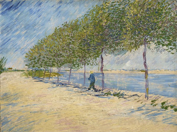 Along the Seine, 1887. Artist: Gogh, Vincent, van (1853-1890)