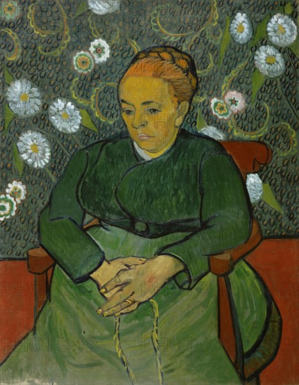 Portrait of Madame Roulin (La Berceuse), 1888-1889. Artist: Gogh, Vincent, van (1853-1890)