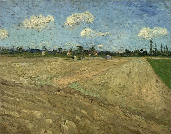 Ploughed fields (The furrows), 1888. Artist: Gogh, Vincent, van (1853-1890)