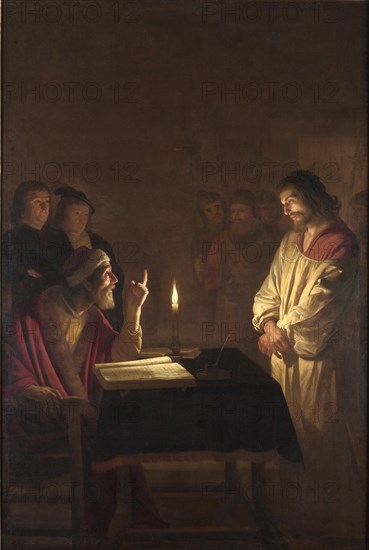 Christ before the High Priest, c. 1617. Artist: Honthorst, Gerrit, van (1590-1656)