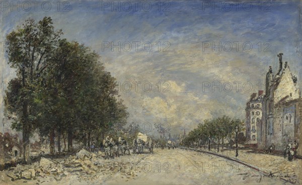 The Boulevard de Port-Royal, Paris, 1877. Artist: Jongkind, Johan Barthold (1819-1891)