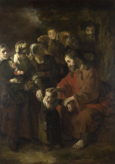 Christ blessing the Children, 1652. Artist: Maes, Nicolaes (1634-1693)