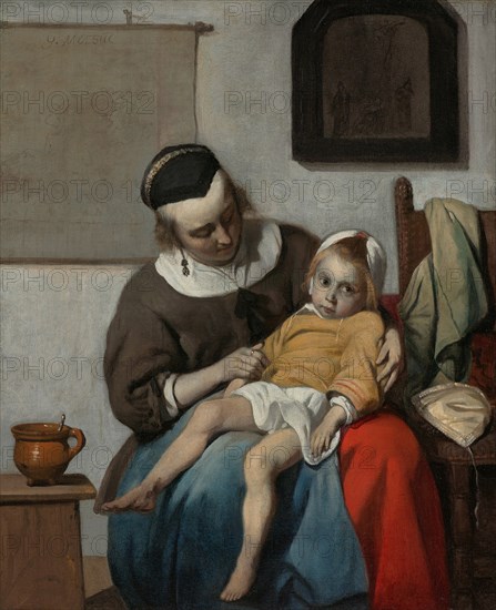 The Sick Child, ca 1663. Artist: Metsu, Gabriel (1629-1667)