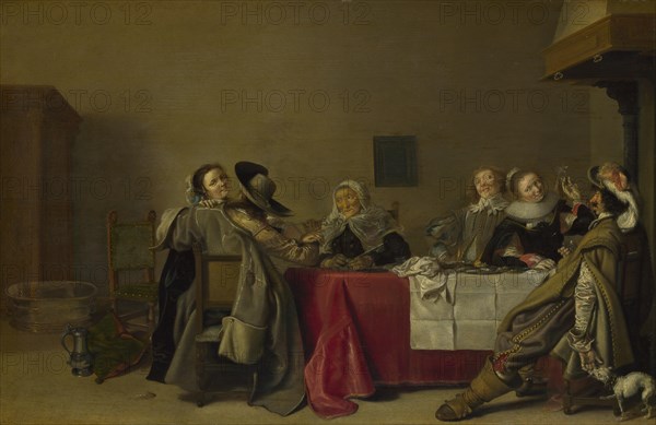 A Merry Company at Table, 1630. Artist: Pot, Hendrik Gerritsz. (1580/81-1657)