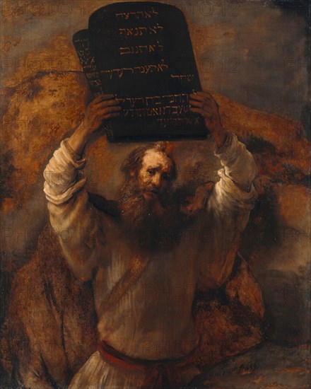 Moses with the Ten Commandments, 1659. Artist: Rembrandt van Rhijn (1606-1669)