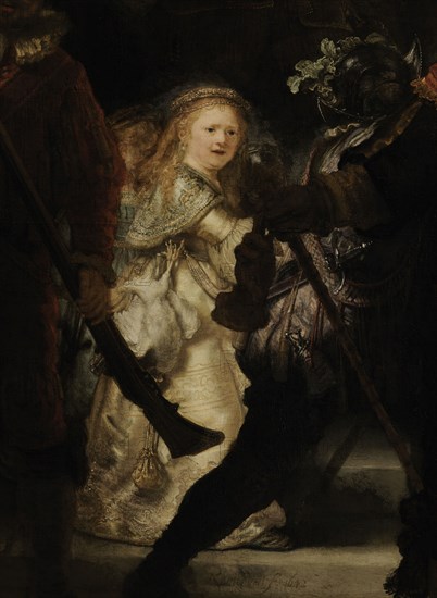 The Night Watch (Detail), 1642. Artist: Rembrandt van Rhijn (1606-1669)