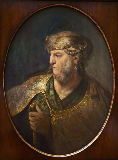 Bust of a Man in Oriental Dress, 1633. Artist: Rembrandt van Rhijn (1606-1669)