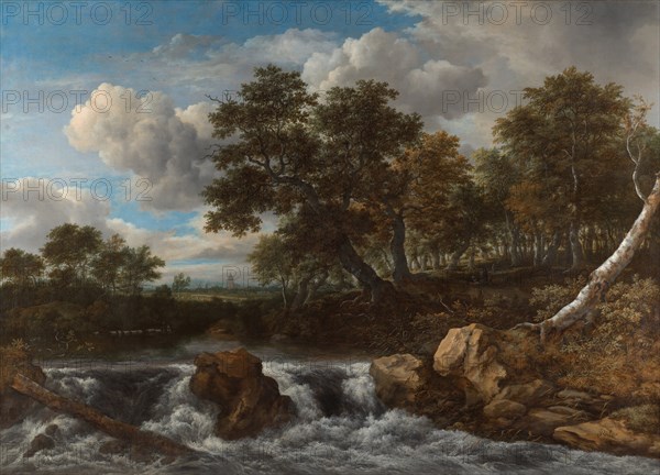 Landscape with Waterfall, ca 1668. Artist: Ruisdael, Jacob Isaacksz, van (1628/29-1682)