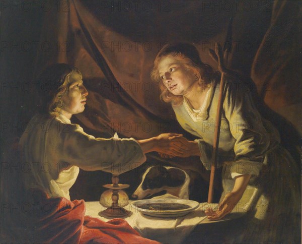 Esau and Jacob. Artist: Stomer, Matthias (ca.1600-after 1650)