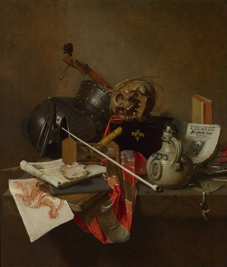 Vanitas Still Life, 1648. Artist: Treck, Jan Jansz. (1605-1652)