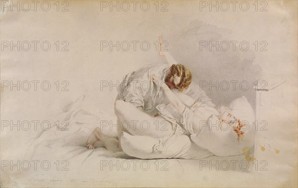 Erotic Scene. Artist: Zichy, Mihály (1827-1906)