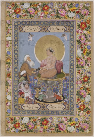 Jahangir Preferring a Sufi sheikh to Kings, c. 1618. Artist: Bichitr (?-ca 1660)