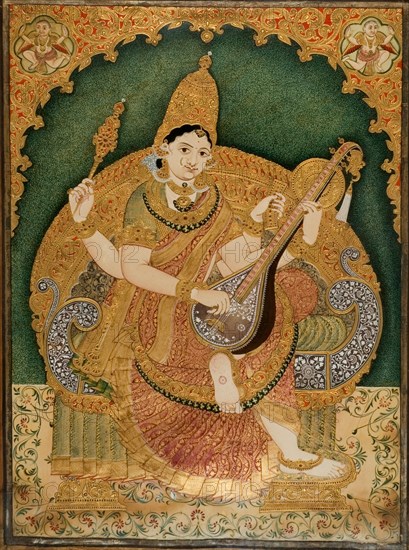 Saraswati. Artist: Krishnappa, Chitragara