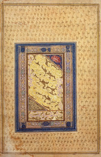 Specimen of Calligraphy, 1608. Artist: Zein al-Abidin Tabrizi (active 17th century)