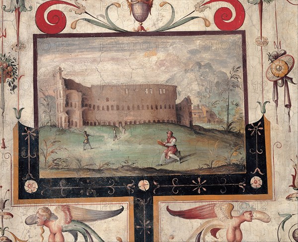 View of the Colosseum, 1544. Artist: Anonymous