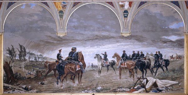 The Battle of Solferino, 1886. Artist: Cassioli, Amos (1832-1891)