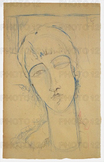 Anna Akhmatova (Ritratto di Donna Rossa), 1915. Artist: Modigliani, Amedeo (1884-1920)