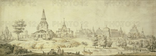 View of Kolomenskoye, 1795. Artist: Quarenghi, Giacomo Antonio Domenico (1744-1817)